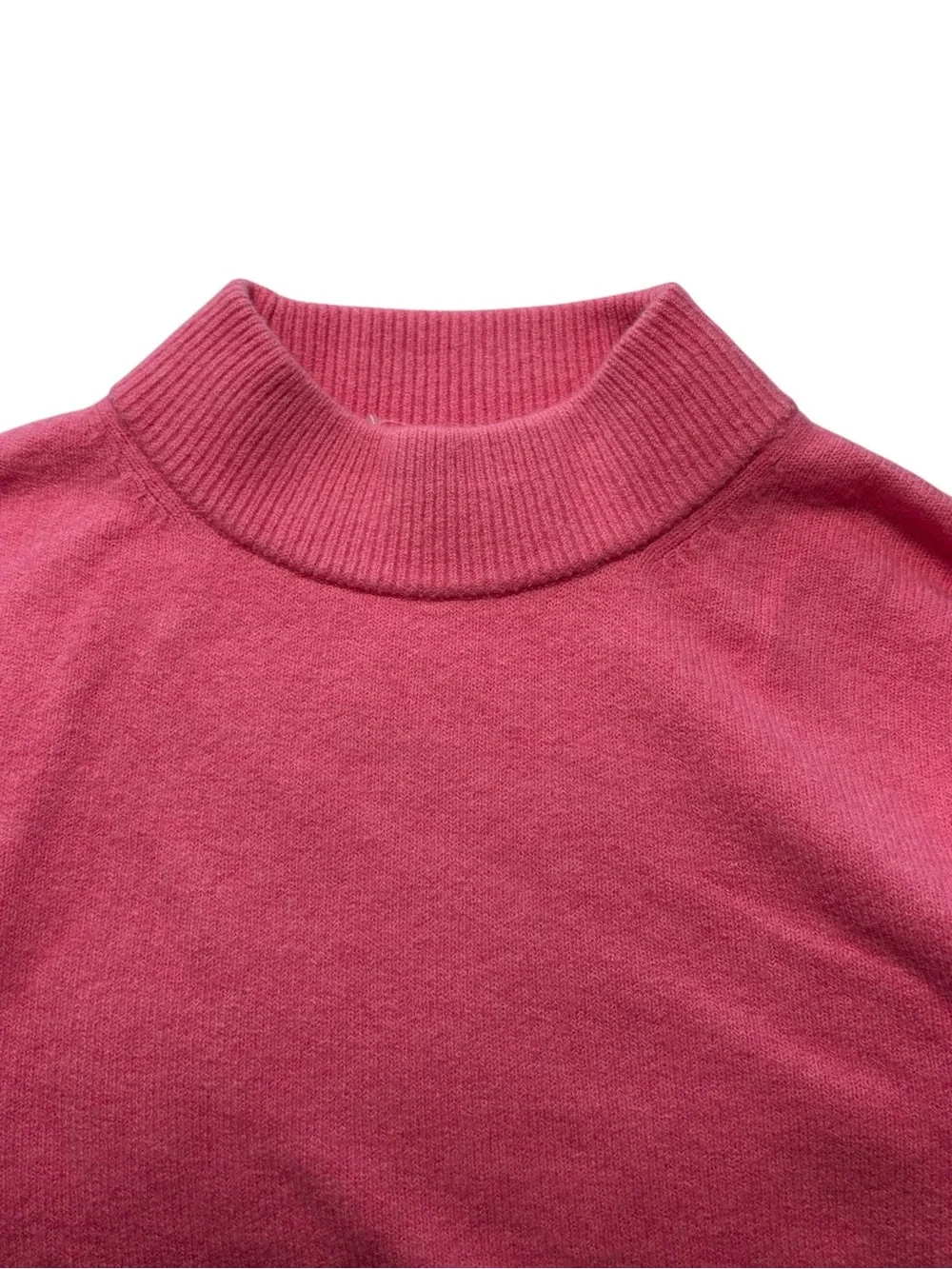 J. Crew Pink Mock Neck Pullover Sweater